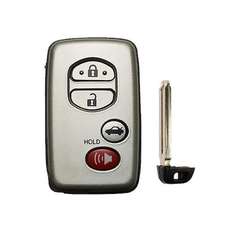 KeylessFactory: 4 BUTTON REMOTE SHELL FOR SILVER TOYOTA SMART KEY